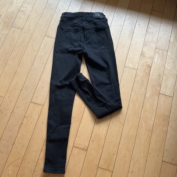 Aritzia Denim Forum Lola High Rise Skinny Black - Picture 9 of 11